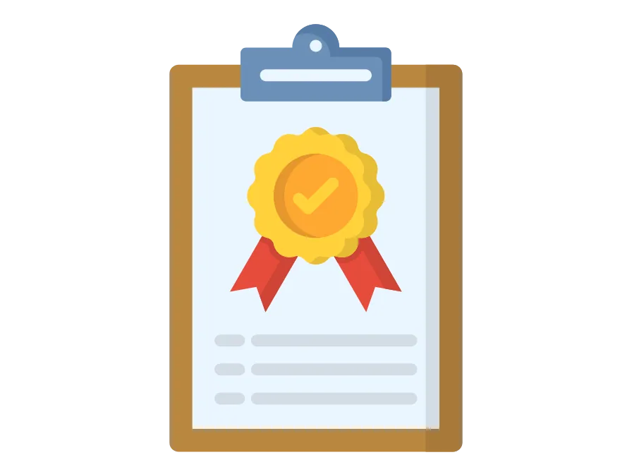 A massage diploma showing that students have taken and passed the sports massage training