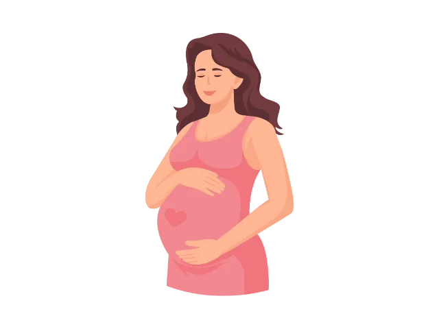 A pregnant woman looking for a pregnancy massage in Nice