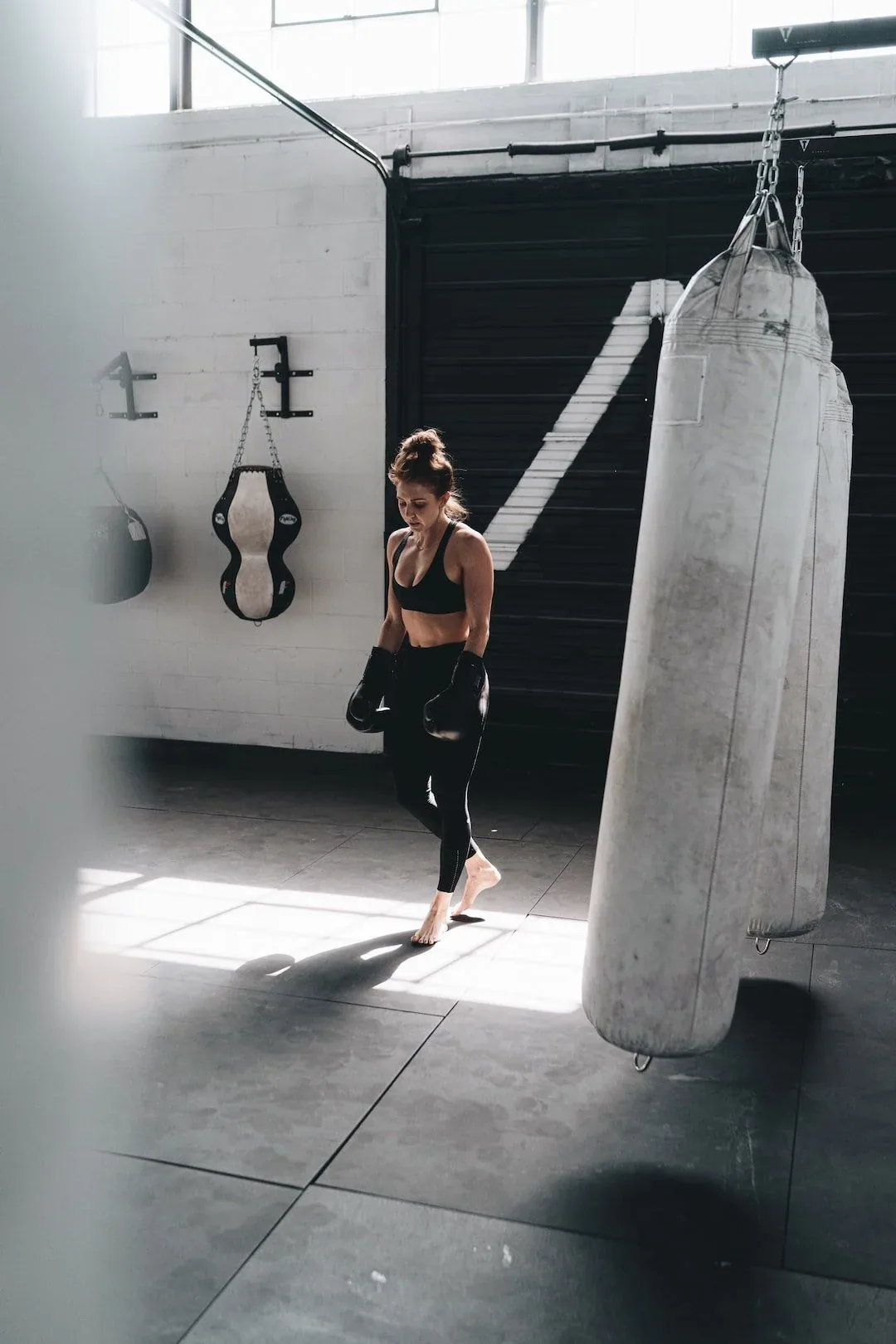 A professional boxer about to receive a sports massage